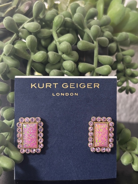 Kurt Geiger Jewelry - Kurt Geiger Gold-Tone Pink
Opal & Crystal Earrings